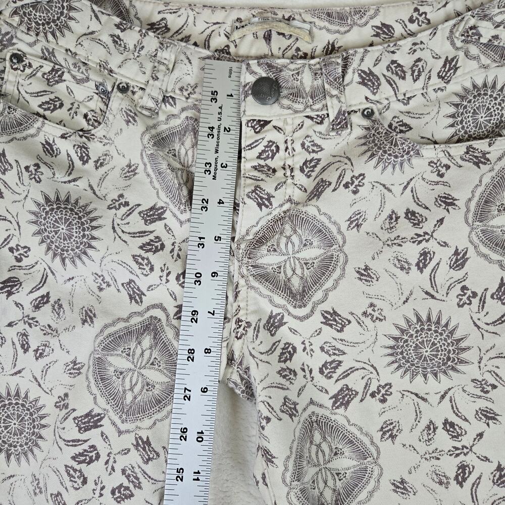 Free People Sundial Fun Print Jeans Womens size 26 0693 - Picture 8 of 11